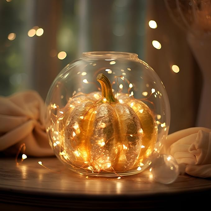6 Pack Fairy Lights Battery Operated No Remote LED Starry String Lights 30 Micro Starry LEDs on 10ft Silvery Copper Wire Light for DIY Wedding Centerpiece Table Decorations (Warm White)