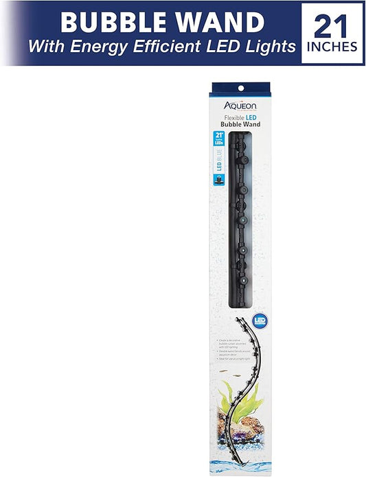 Aqueon Flexible LED Bubble Wand Blue 21 Inches (Pack of 2)