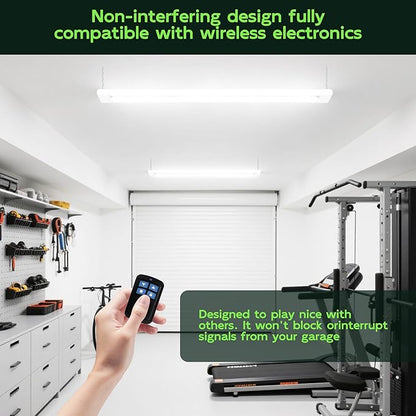 Hlite 4FT LED Shop Lights 5500LM - 3CCT Selectable 4000K/5000K/6500K, Adjustable Wattage 25W 34W 42W, Linkable Utility Light Fixture for Garage Ceiling Workshop,6 Pack