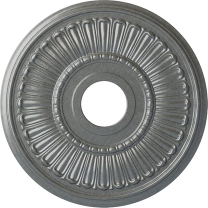 Ekena Millwork 16"OD x 3 5/8"ID x 3/4"P Melonie Ceiling Medallion Fits Canopies up to 6 3/8" Ceiling Medallion, Platinum
