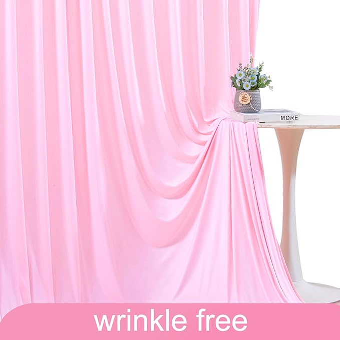 Pink Blue Backdrop Curtains for Gender Reveal Boy or Girl Parties Wrinkle Free Photo Curtains Backdrop Drapes Fabric Decoration for Birthday Party Baby Shower 5ft x 8ft,2 Panels