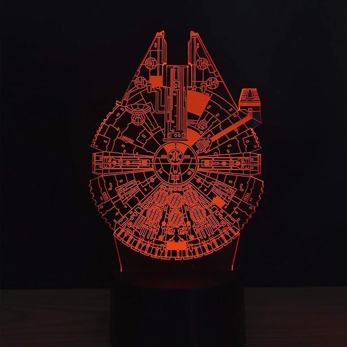 3D Illusion Platform Night Lights Touch Switch 7 Color Change USB Power LED Desk Lamp for Home Decorations or Holiday Gifts