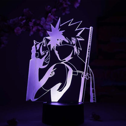Otaku Lamps Kakashi ANBU Naruto – Anime Night Light, 16 Color RGB LED – Gift for Otaku