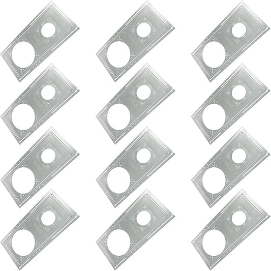 HALO New Construction Rough-in Mounting Smash Plate for 3/4/6 Inch Canless LED Lights, Made of Galvanized Steel, 12-Pack - SP346RS-12PK