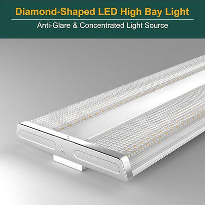 4FT 265W LED Commercial Linear High Bay Light 37100LM[Eqv.1000W MH/HPS],AC100-277V【Driver Equipped】 5000K,Linear Hanging High Bay Light-4Pack