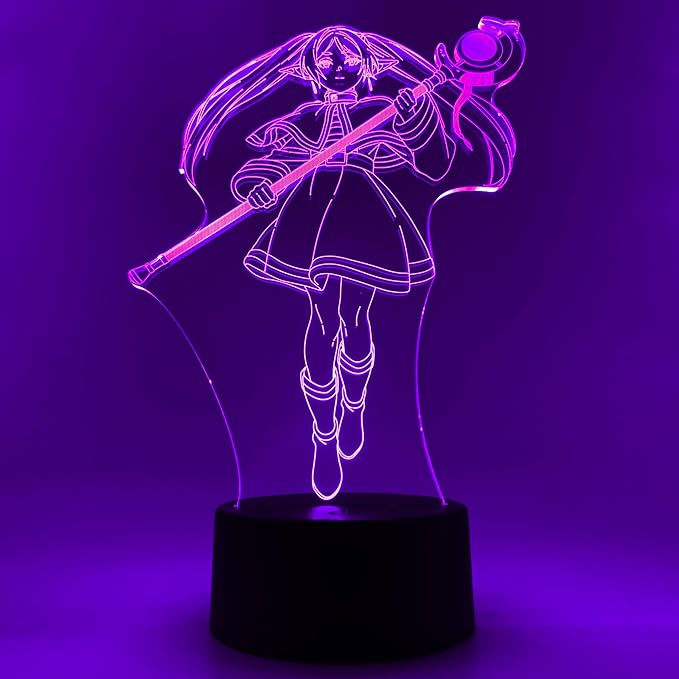 Otaku Lamps Frieren Frieren – Anime Night Light, 16 Color RGB LED – Gift for Otaku