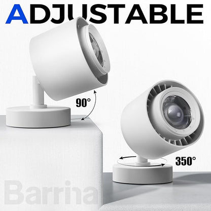 Barrina TR40a Track LED Grow Lights for Indoor Plants, 15°-60° Adjustable Beam Angle, 40W 4000K Wall Mounted Plant Light, Full Spectrum Ceiling LED Growing Lamps with Timer, White Cover, 1-Pack