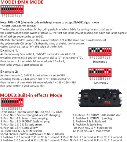 AMKI DMX 90W Light Source Engine Driver Remote/APP Control Starlight Box Motor Remote Control, Connect with DMX512 Console Decoder