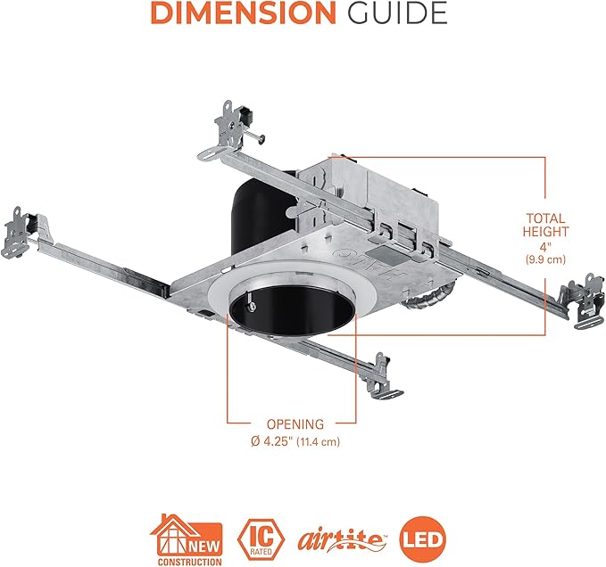 HALO 4” Shallow Remodel Recessed Lighting Housing with Quick Connect, IC-Rated LED Trims & Modules - H245ICAT (6 Pack)
