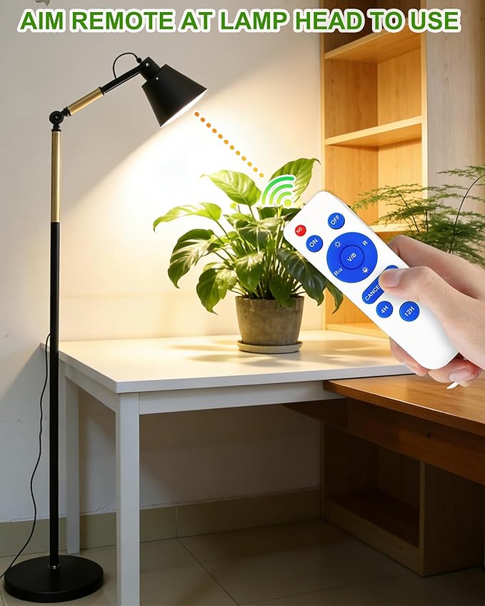 Standing Plant Grow Light, LED Growing Light Full Spectrum for Indoor Plants，4/8/12H Timer, Flow Grow Light for Tall Large Indoor Plants