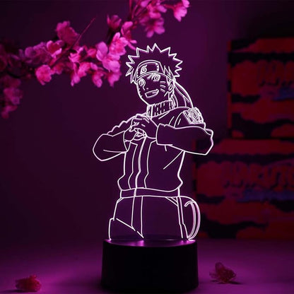 Otaku Lamps Naruto Uzumaki Naruto – Anime Night Light, 16 Color RGB LED – Gift for Otaku