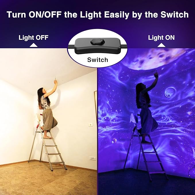 Onforu 2 Pack 60W LED Black Lights, Blacklight Flood Light with Plug, IP66 Waterproof Black Lights for Dance Party, Glow in The Dark, Halloween, Body Paint, Fluorescent Poster, Neon Glow