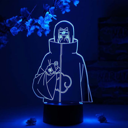 Otaku Lamps Itachi Genjutsu Naruto – Anime Night Light, 16 Color RGB LED – Gift for Otaku