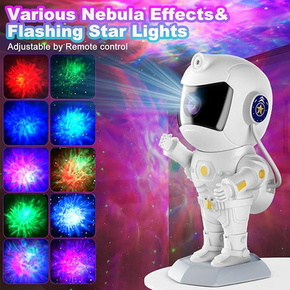 Astronaut Galaxy Star Projector, Starlight Space Nebula Sky Starry Ceiling LED Lamp with Timer and Remote,for Bedroom Decor, Girl Gifts Birthday Gifts for Adults, for Kids Room Decor Aesthetic