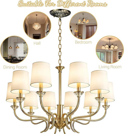 Homoyoyo Chandelier Canopy with Hook:Vintage Chandelier Ceiling Plate with Retro Pendant Light Canopy Decorative Kit for DIY Homeowners,Lighting Professionals for Pendant Satin Brass Easy Installatio