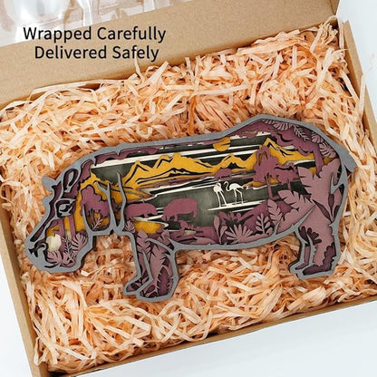 3D Wooden Animal Carving LED Night Light, Wood Carving Light, Modern Home Decoration, Decorative Tables, Cabinets, Living Rooms, Bedrooms, Offices, Farmhouses, Bookshelves, Perfect Holiday Gifts
