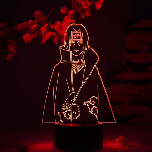 Otaku Lamps Itachi Uchiha Naruto – Anime Night Light, 16 Color RGB LED – Gift for Otaku