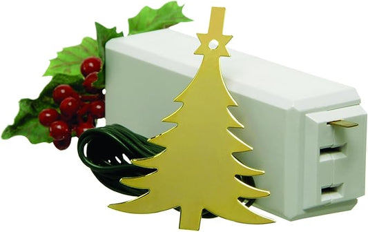 Xodus Innovations 1225L Tree On/Off Touch Control Ornament For Christmas Tree Lights, Brass,White