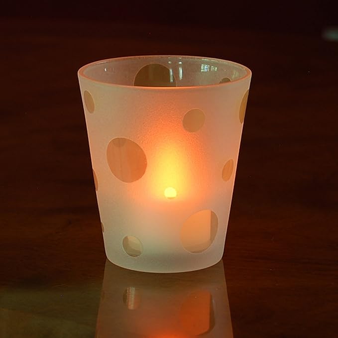 LumaBase Battery Operated Tea Light Candles, Pink - Set of 12