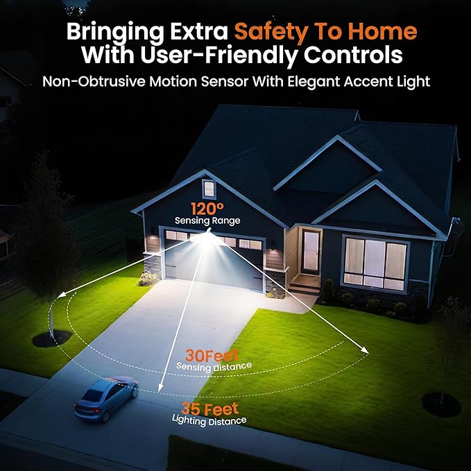 Battery Operated Motion Sensor Light Outdoor, 4000mAh Rechargeable 600 Lumen Battery Powered Spotlight Outdoor Waterproof for Porch, Garage, House