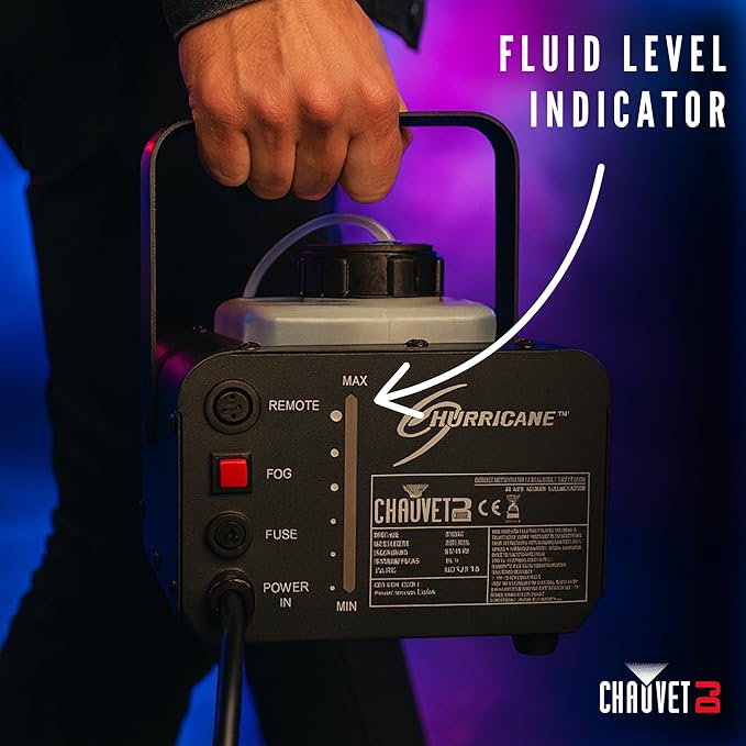 CHAUVET DJ Hurricane 1000 Compact Fog Machine with wireless Remote