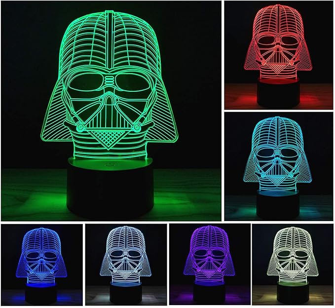 3D Illusion Platform Night Lights Touch Switch 7 Color Change USB Power LED Desk Lamp for Home Decorations or Holiday Gifts