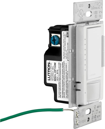 Lutron Maestro LED+ Motion Sensor/Dimmer Switch | 150W LED | Single Pole/Multi-Location | MSCL-OP153M-SW | Snow (Pack of 2)