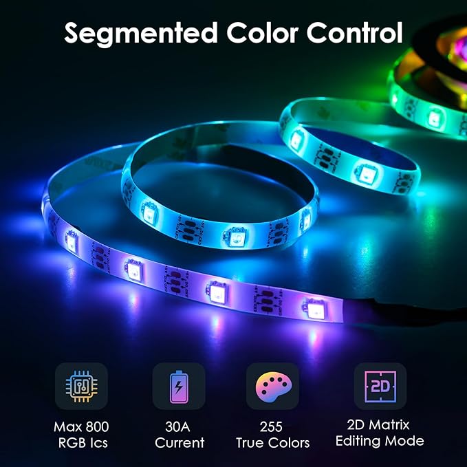 WLED Controller ESP32 with Microphone, Addressable LED Controller for RGB RGBW Light Strip WS2812B SK6812 WS2811 TM1814 WS2813 WS2815 5-24V ESP32