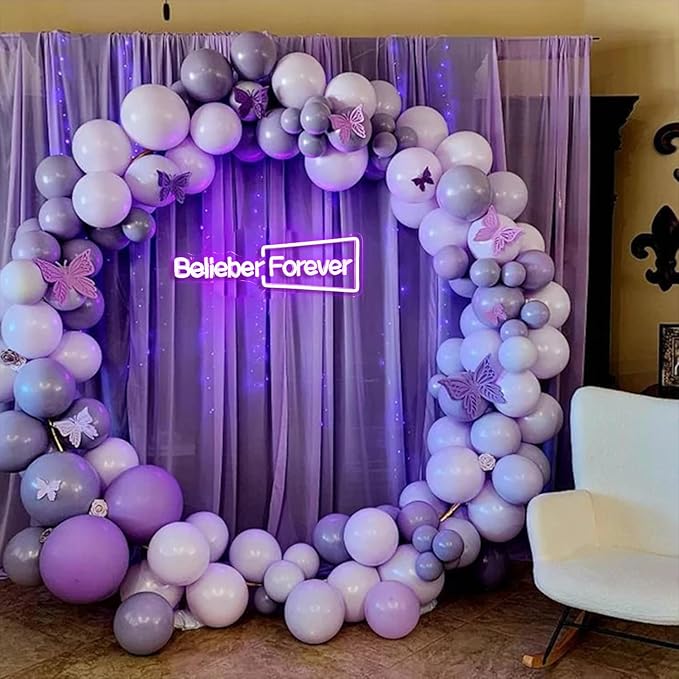 Belieber Forever Neon Sign - LED Wall Light for Bedroom, Dorm, Party Decor, Pop Star Fan Art Gift