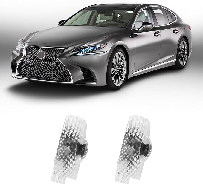 2Pcs Never Fade Car Door Lights Logo Projector Compatible with LS/ES/is/LX/RX/GS/GX/RC/UX Car Accessories, 3D Ghost Shadow Puddle Light