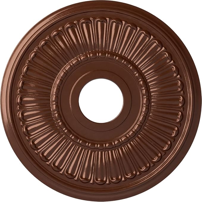 Ekena Millwork CM16MLCPS 16" x 3-5/8" x 3/4" Melonie Ceiling Medallion, Copper Penny
