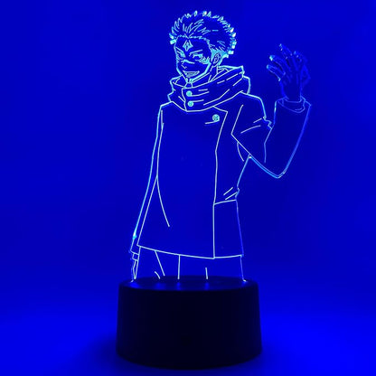 Otaku Lamps Jujutsu Kaisen - Ryomen Sukuna Anime Night Light, 16 Color RGB LED – Gift for Otaku