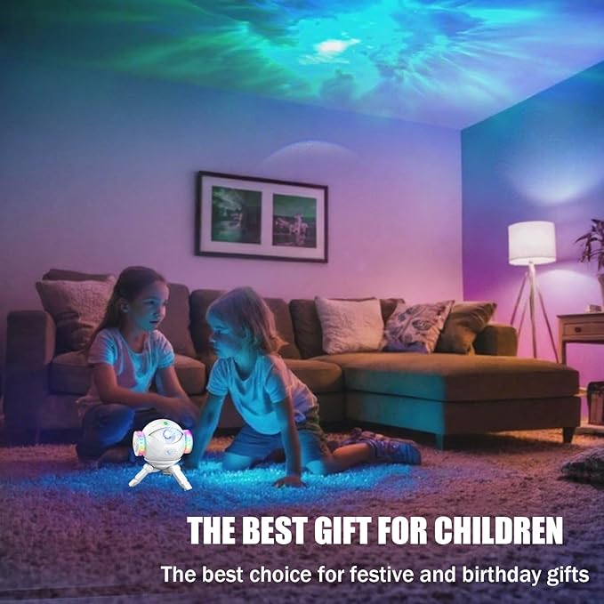 Star Projector Galaxy Night Light, Astronaut Space Projector with 8 Colors LED Nebula, Starry Ceiling LED Lamp with Remote, Adjustable Head Angle & Brightness,Kids Room Decor, Christmas Birthday Gifts