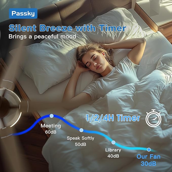 Passky Ceiling Fans with Lights, 60 inch Flush Mount Ceiling fan with Remote Control, Low Profile Ceiling Fan for Bedroom, Farmhouse, Reversible, 3CCT, Dimmable, Noiseless DC Motor, Brown