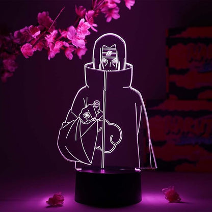 Otaku Lamps Itachi Genjutsu Naruto – Anime Night Light, 16 Color RGB LED – Gift for Otaku
