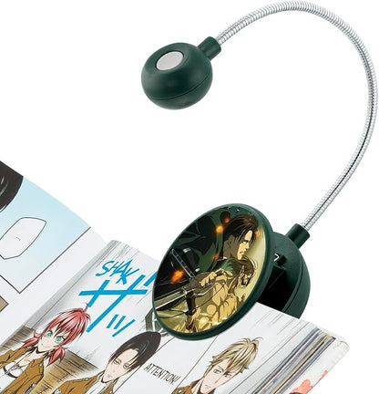 WITHit Clip On Book Light – Dimmable LED Reading Light for Books and eBooks, Reduced Glare, Portable, Cute Bookmark Light for Kids & Adults, Batteries Included (Levi, Attack on Titan)