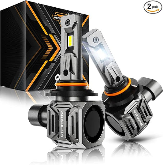Auxbeam 9005 HB3 Fog Light, Upgraded 700% Super Brightness & 6500K Cool White HB3 Wireless Light for UTV/ATV Offroad Vehicle