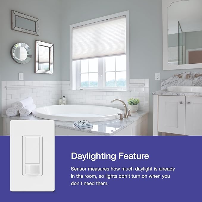 Lutron Maestro Motion Sensor Switch | 2 Amp, Single Pole | MS-OPS2-HT | Hot