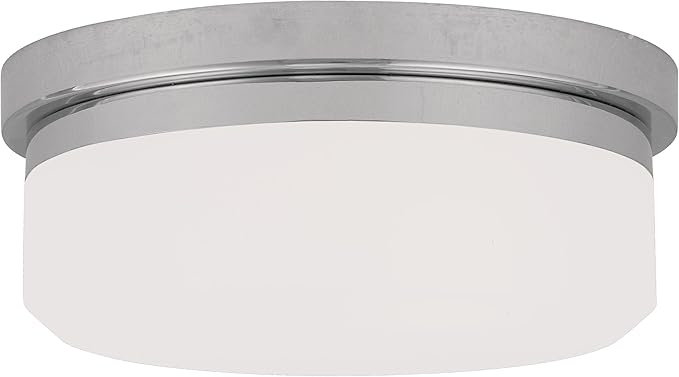 Livex Lighting 7391-05 Isis 2 Light Ceiling Mount or Wall Mount, Chrome