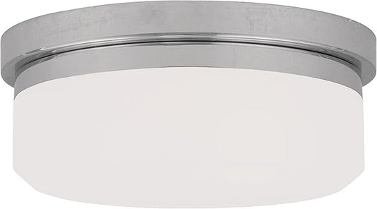Livex Lighting 7391-05 Isis 2 Light Ceiling Mount or Wall Mount, Chrome