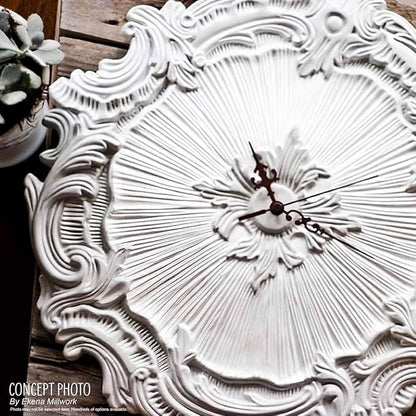 Ekena Millwork CM41CLFLS 41 1/8"OD X 4"ID X 2 1/8"P Classic Ceiling Medallion Fits Canopies Up To 5 1/2", Flash Gold