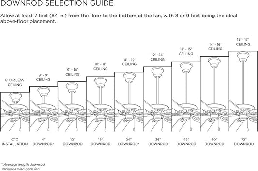 Progress Lighting AirPro Collection 24 in. Ceiling Fan Downrod in Vintage Brass