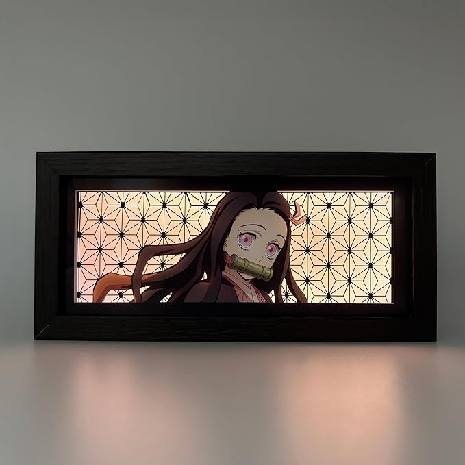 Nezuko Light Box - Demon Slayer – Anime Lamp Figure Night Light – 3D Anime Room Décor Gift for Otaku