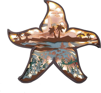 3D Wooden Animal Carving LED Night Light, Wood Carving Light, Modern Home Decoration, Decorative Tables, Cabinets, Living Rooms, Bedrooms, Offices, Farmhouses, Bookshelves, Perfect Holiday Gifts