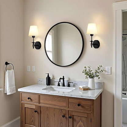 WOSHITU Battery Operated Wall Sconce: Black Sconces Set of 2 with 2 Remote & 2 Dimmable Bulb Matt Black Rechargeable Cordless Sconces Wall Decor Set of Two Wall Light for Bedroom Living Room