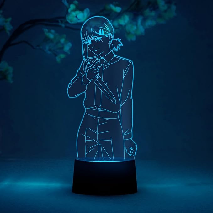Otaku Lamps Kobeni Chainsaw Man – Anime Lamp Figure Night Light, 16 Color RGB LED – 3D Anime Room Décor Gift for Otaku