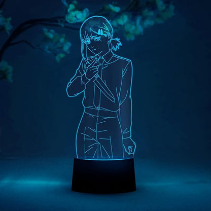 Otaku Lamps Kobeni Chainsaw Man – Anime Lamp Figure Night Light, 16 Color RGB LED – 3D Anime Room Décor Gift for Otaku