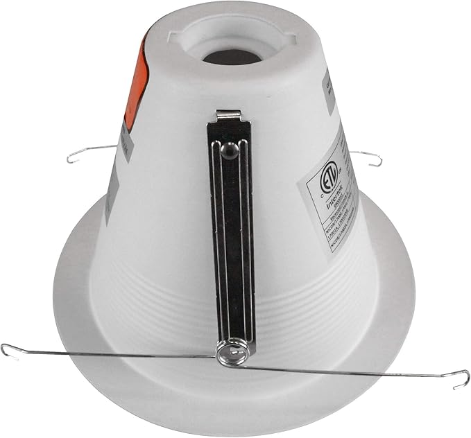 NICOR Lighting 6 inch White Wet Location Rated Cone Baffle Trim, Fits 6 inch Housings (17550AWL)