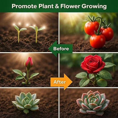 GooingTop LED Grow Bulb,12W (80Watts Equiv) 5000K White Full Spectrum Plant Light for Indoor Plant Growing,Super Bright & High Output,4 Pack