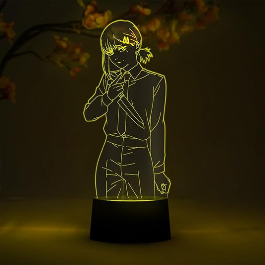 Otaku Lamps Kobeni Chainsaw Man – Anime Lamp Figure Night Light, 16 Color RGB LED – 3D Anime Room Décor Gift for Otaku